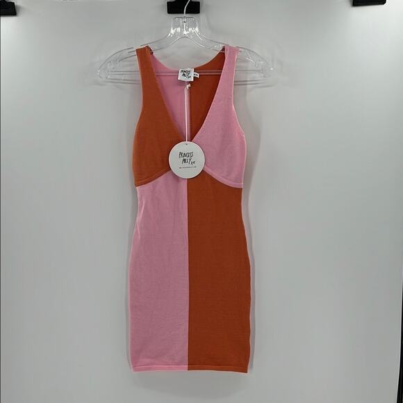 Princess Polly Women's Sienna Mini Dress - Pink/Orange - S/M - New with tags - Picture 1 of 7